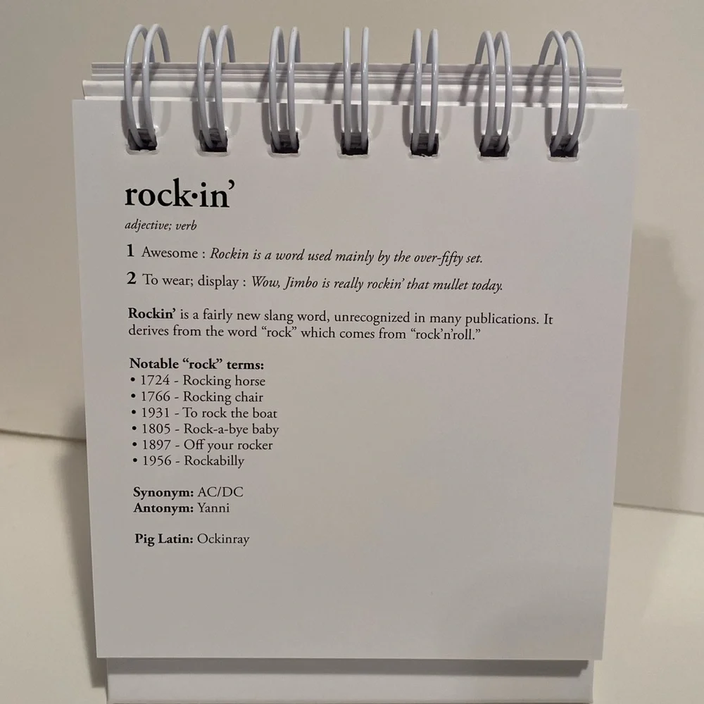 The Daily Mood desktop flip book.  47 moods